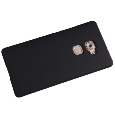 Huawei Mate S Nillkin Frosted Shield juodas plastikinis dėklas + apsauginė ekrano plėvelė / Priedai.lt