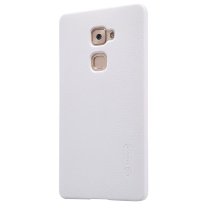 Huawei Mate S Nillkin Frosted Shield baltas plastikinis dėklas + apsauginė ekrano plėvelė / Priedai.lt