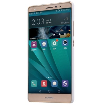 Huawei Mate S Nillkin Frosted Shield baltas plastikinis dėklas + apsauginė ekrano plėvelė / Priedai.lt