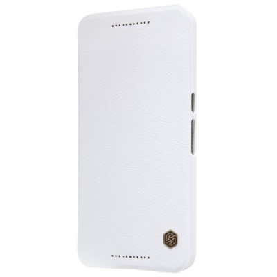 Greznais „Nillkin“ Qin sērijas ādas atvērams balts Huawei Nexus 6P maciņš (maks) / Vacins.lv