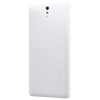 Sony Xperia C5 Ultra Nillkin Frosted Shield balts plastmasas apvalks + ekrāna aizsargplēve / Vacins.lv