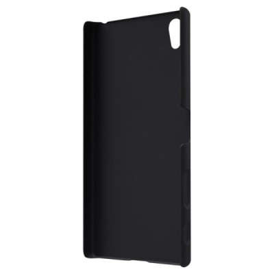 Sony Xperia Z5 Premium Nillkin Frosted Shield melns plastmasas apvalks + ekrāna aizsargplēve / Vacins.lv