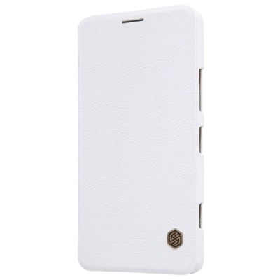 Greznais „Nillkin“ Qin sērijas ādas atvērams balts Microsoft Lumia 950 maciņš (maks) / Vacins.lv