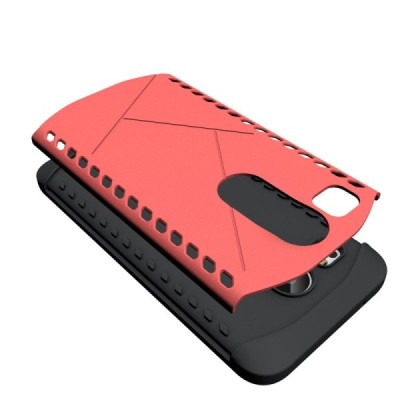 Pastiprinātas aizsardzības sarkans LG Nexus 5X apvalks / Vacins.lv