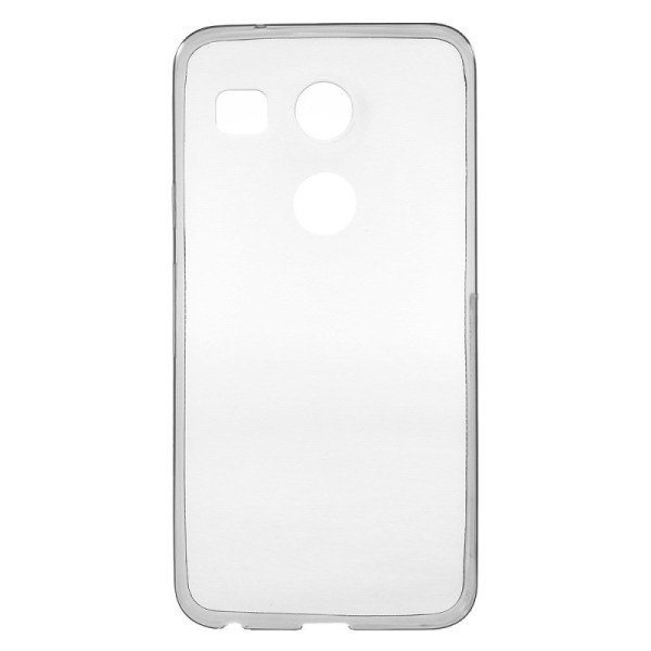 Ploniausias TPU skaidrus dėklas - pilkas (Nexus 5X)