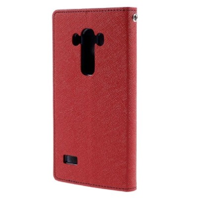 LG G4s Mercury atvērams sarkans maciņš (maks) / Vacins.lv