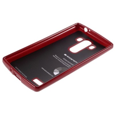 LG G4s (H735) Mercury sarkans cieta silikona (TPU) apvalks / vacins.lv
