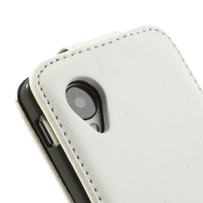 Atverčiamas baltas LG Nexus 5 E980 dėklas (dėkliukas) / Priedai.lt