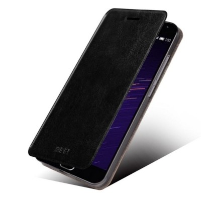 „Mofi“ Rui serijos Meizu MX5 juodas odinis atverčiamas dėklas / Priedai.lt