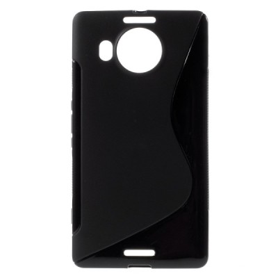 Microsoft Lumia 950 XL kieto silikono TPU juodas dėklas - nugarėlė / Priedai.lt