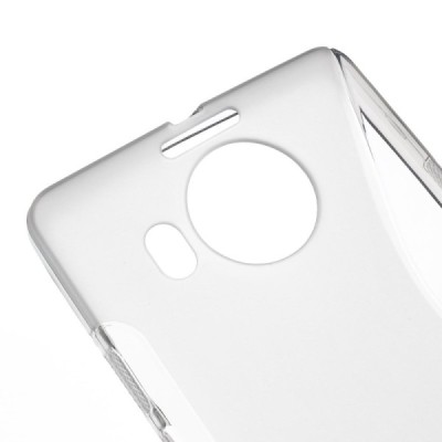 Microsoft Lumia 950 XL cieta silikona (TPU) dzidrs (pelēks) un matēts apvalks / Vacins.lv