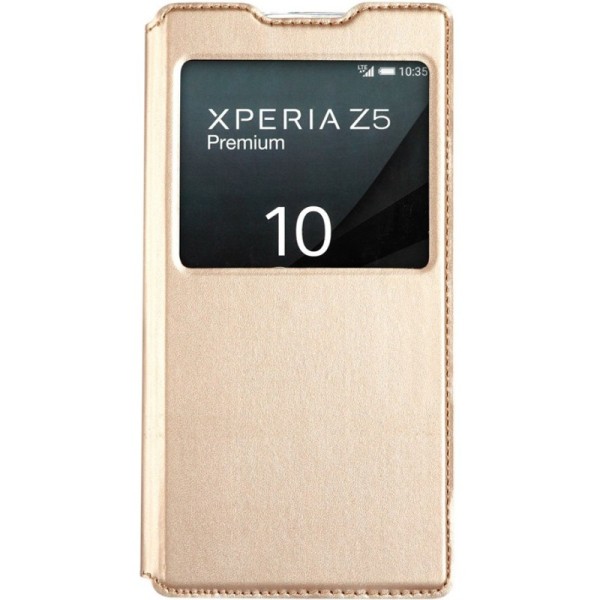 „Kalaideng“ Sun atvēramais maciņš - zelta (Xperia Z5 Premium)