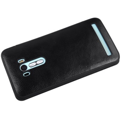 Greznais „Nillkin“ Qin sērijas ādas atvērams melns Asus Zenfone Selfie (ZD551KL) maciņš / Vacins.lv