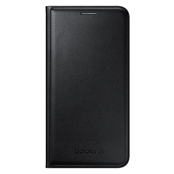 „Samsung“ Flip Wallet Cover atvērams maciņš - melns (Galaxy J5 2015)