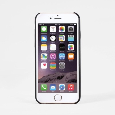 Apple iPhone 6s „Amorus“ Slim Leather melns ādas apvalks / Vacins.lv