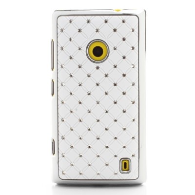 Elegantiškas baltas Nokia Lumia 520 dėklas (dėkliukas) / Priedai.lt