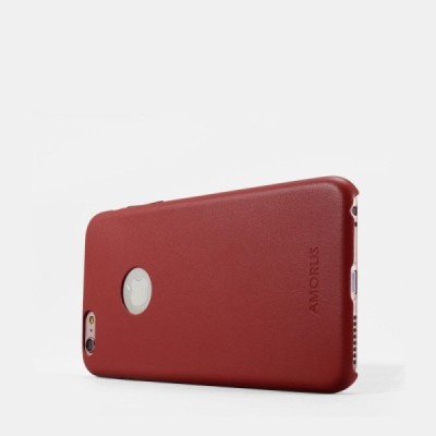 Apple iPhone 6s „Amorus“ Slim Leather sarkans ādas apvalks / Vacins.lv