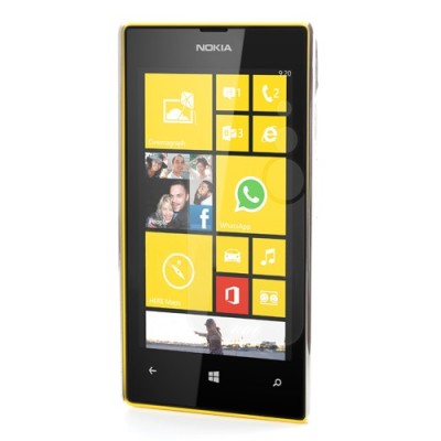 Elegantiškas baltas Nokia Lumia 520 dėklas (dėkliukas) / Priedai.lt