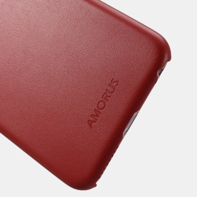 Apple iPhone 6s „Amorus“ Slim Leather sarkans ādas apvalks / Vacins.lv