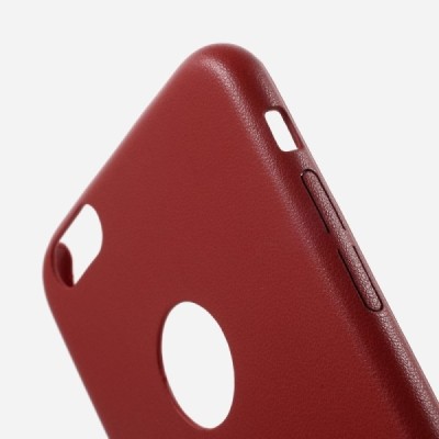 Apple iPhone 6s „Amorus“ Slim Leather sarkans ādas apvalks / Vacins.lv