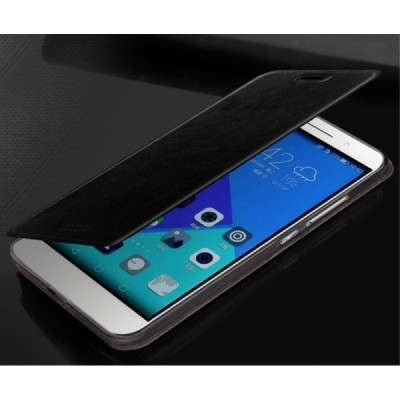 Huawei Honor 7 „Mofi“ Rui sērijas melns ādas atvērams maciņš / Vacins.lv