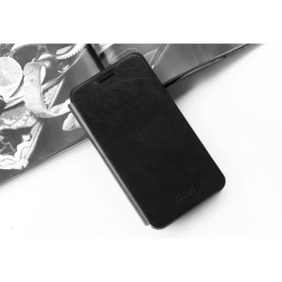 Huawei Honor 7 „Mofi“ Rui sērijas melns ādas atvērams maciņš / Vacins.lv