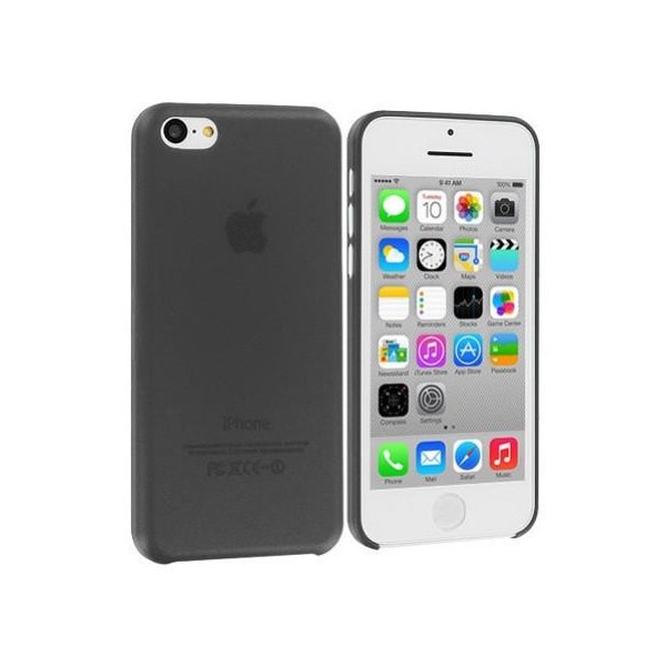 Dzidrs plastmasas apvalks - melns (iPhone 5C)