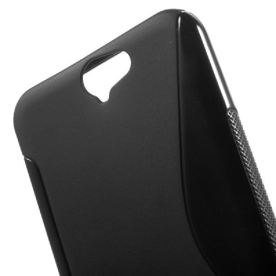 HTC One A9 kieto silikono TPU juodas dėklas - nugarėlė / Priedai.lt