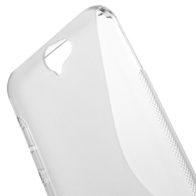 HTC One A9 cieta silikona (TPU) dzidrs (pelēks) un matēts apvalks / Vacins.lv