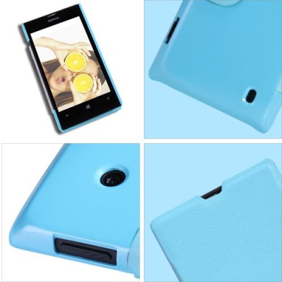 Nokia Lumia 520 „Nillkin“ Fresh atvēramais zils futrālis / Vacins.lv