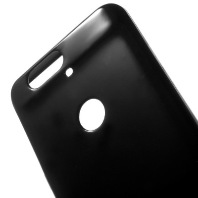 Huawei Nexus 6P cieta silikona (TPU) melns apvalks / vacins.lv