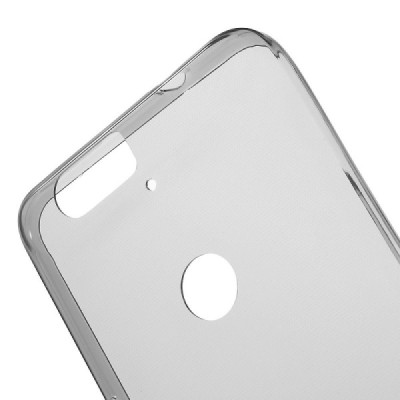 Huawei Nexus 6P dzidrs (caurspīdīgs) cieta silikona TPU pasaulē planākais pelēks apvalks / Vacins.lv