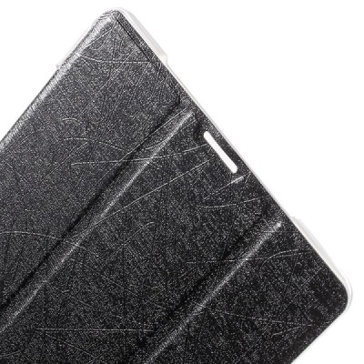 Lenovo IdeaTab 2 A8-50 atverčiamas juodas odinis dėklas (sulankstomas) / Priedai.lt