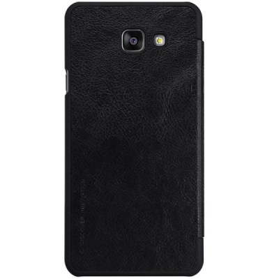 Greznais „Nillkin“ Qin sērijas ādas atvērams melns Samsung Galaxy A5 (2016) A510 maciņš / Vacins.lv