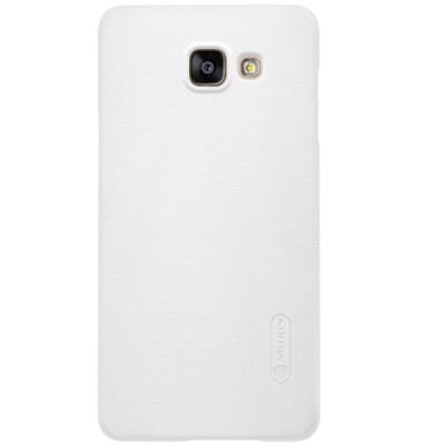 Samsung Galaxy A5 (2016) A510 Nillkin Frosted Shield balts plastmasas apvalks + ekrāna aizsargplēve / Vacins.lv