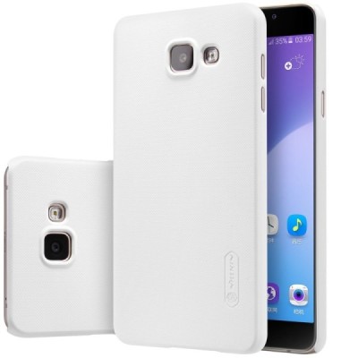 Samsung Galaxy A5 (2016) A510 Nillkin Frosted Shield balts plastmasas apvalks + ekrāna aizsargplēve / Vacins.lv