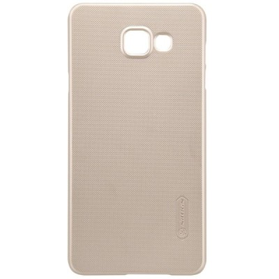 Samsung Galaxy A5 (2016) A510 Nillkin Frosted Shield zelta plastmasas apvalks + ekrāna aizsargplēve / Vacins.lv