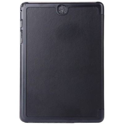 Samsung Galaxy Tab A 9.7 (T555, T550) atverčiamas šonu kaip knygutė juodas odinis dėklas / Priedai.lt