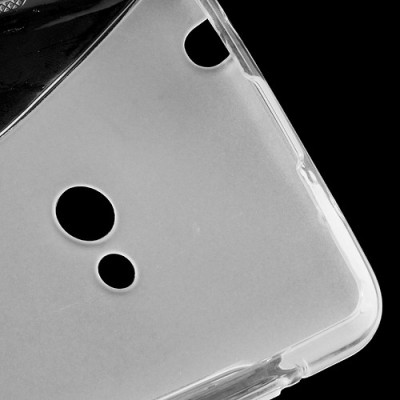 Skaidrus - matinis silikoninis Nokia Lumia 625 dėklas (dėkliukas) / Priedai.lt