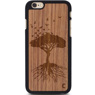 Apple iPhone 6 (6s) „Crafted Cover“ Medis natūralaus medžio dėklas (šviesus medis) / Priedai.lt