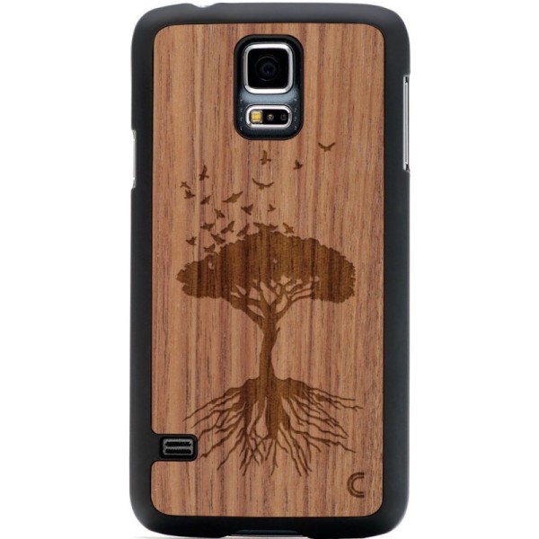 „Crafted Cover“ natūralaus medžio dėklas - Medis (Galaxy S5 / S5 Neo)