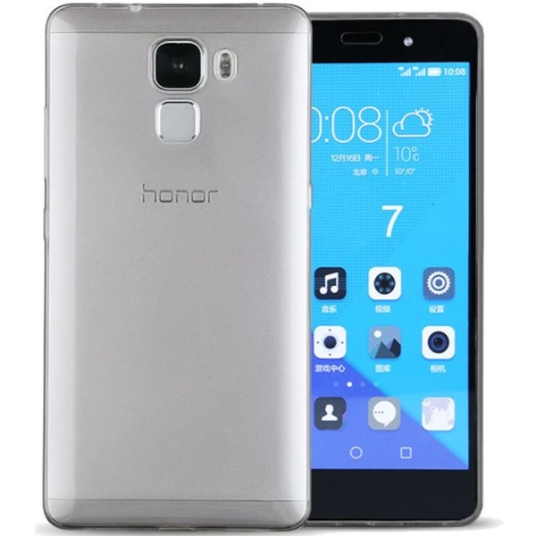 Planākais TPU dzidrs apvalks - pelēks (Honor 7)