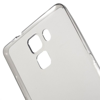Huawei Honor 7 dzidrs (caurspīdīgs) cieta silikona TPU pasaulē planākais pelēks apvalks / Vacins.lv