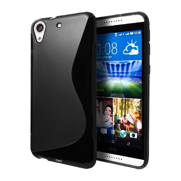 Kieto silikono (TPU) dėklas - juodas (Desire 626)