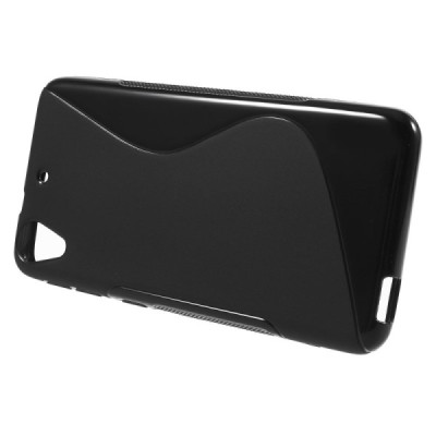 HTC Desire 626 kieto silikono TPU juodas dėklas - nugarėlė / Priedai.lt