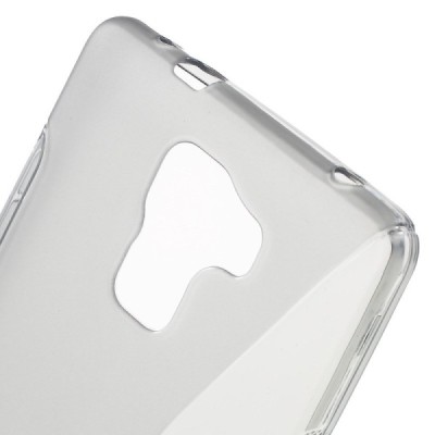 Huawei Honor 7 kieto silikono TPU skaidrus pilkas dėklas - nugarėlė / Priedai.lt