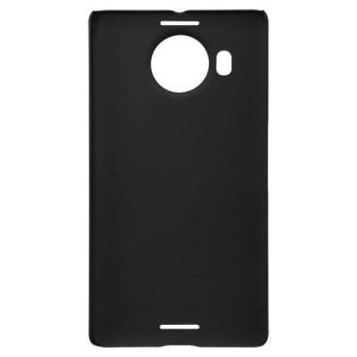 Microsoft Lumia 950 XL Nillkin Frosted Shield melns plastmasas apvalks + ekrāna aizsargplēve / Vacins.lv