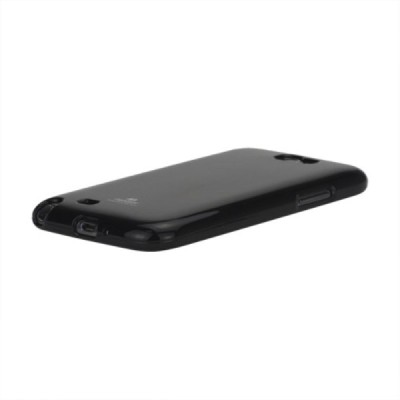Samsung Galaxy Note 2 (N7100) Mercury melns cieta silikona (TPU) apvalks / vacins.lv