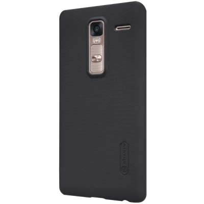LG Zero (H650E) Nillkin Frosted Shield juodas plastikinis dėklas + apsauginė ekrano plėvelė / Priedai.lt