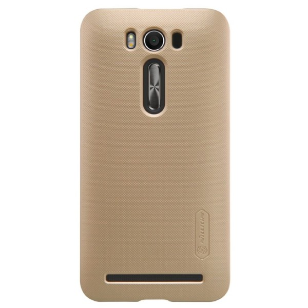 „Nillkin“ Frosted Shield dėklas - auksinis + apsauginė ekrano plėvelė (Zenfone 2 Laser 5.0)